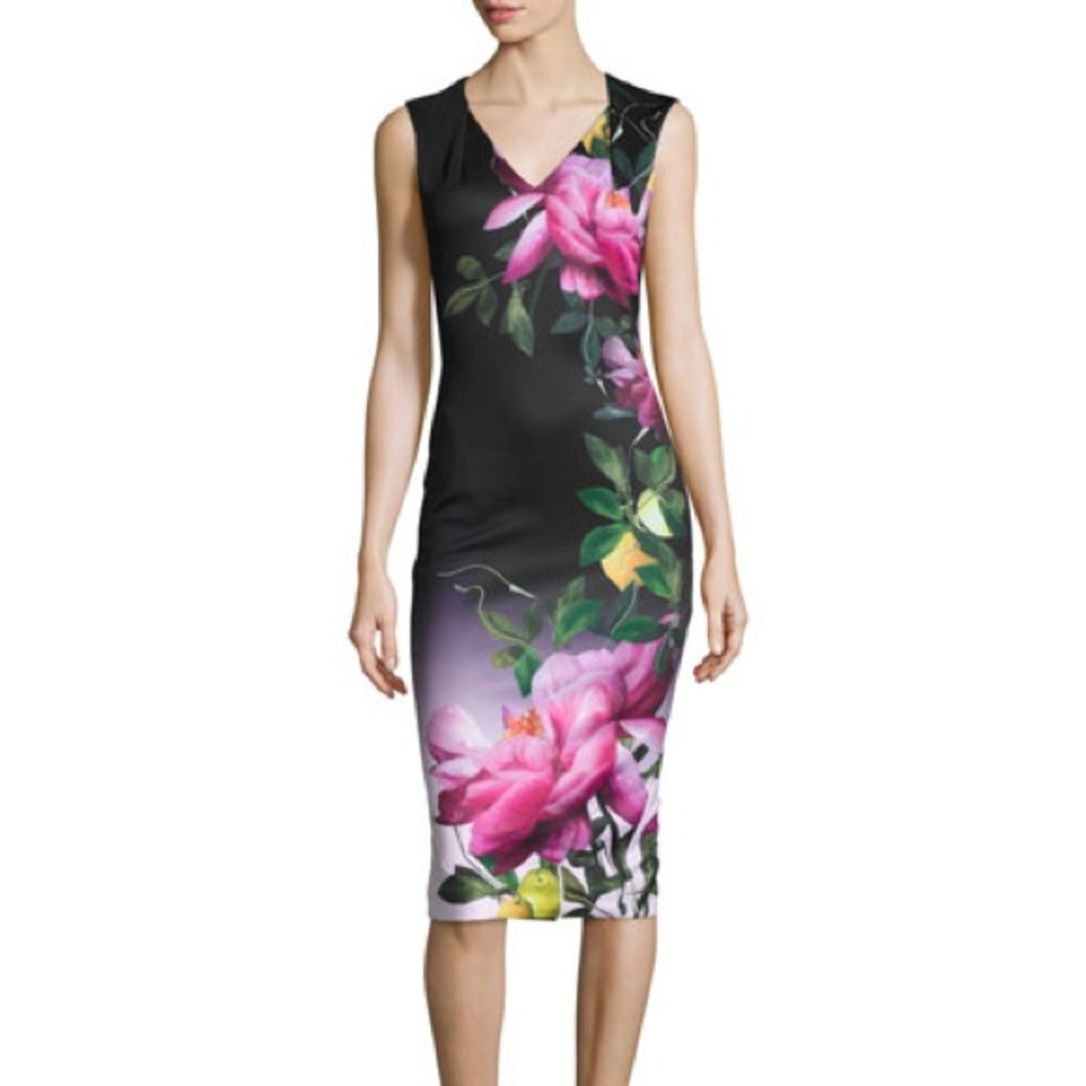 Ted Baker Oldiva Citrus Bloom midi dress